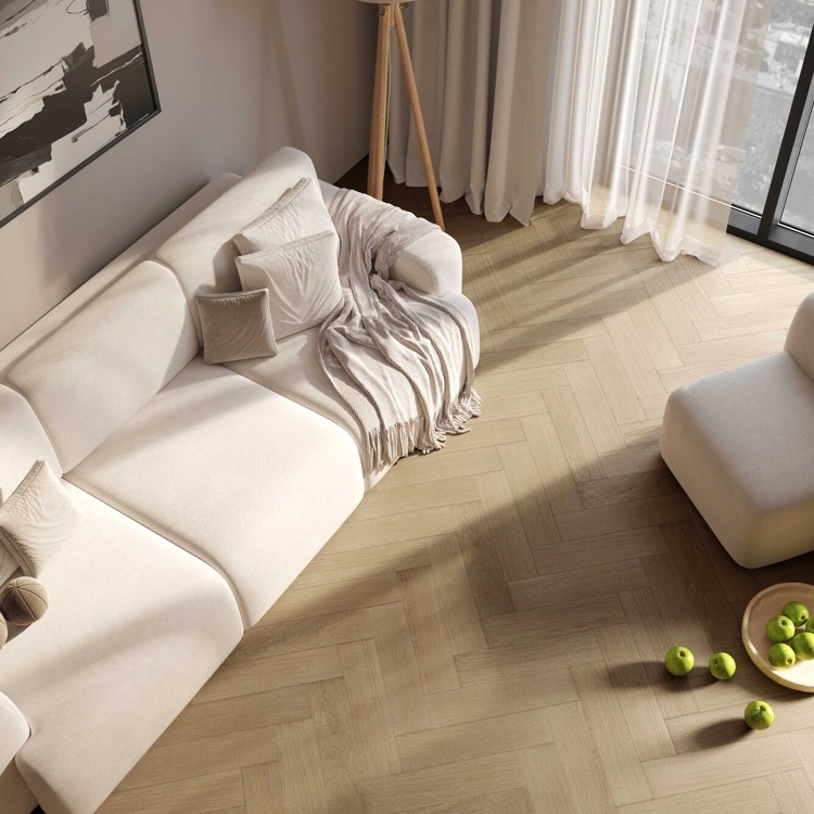 Кварцевый паркет Quartz Parquet Штучный паркет Дуб Хельсинки 44-1258-58 5/0,6 мм, 400х100х5