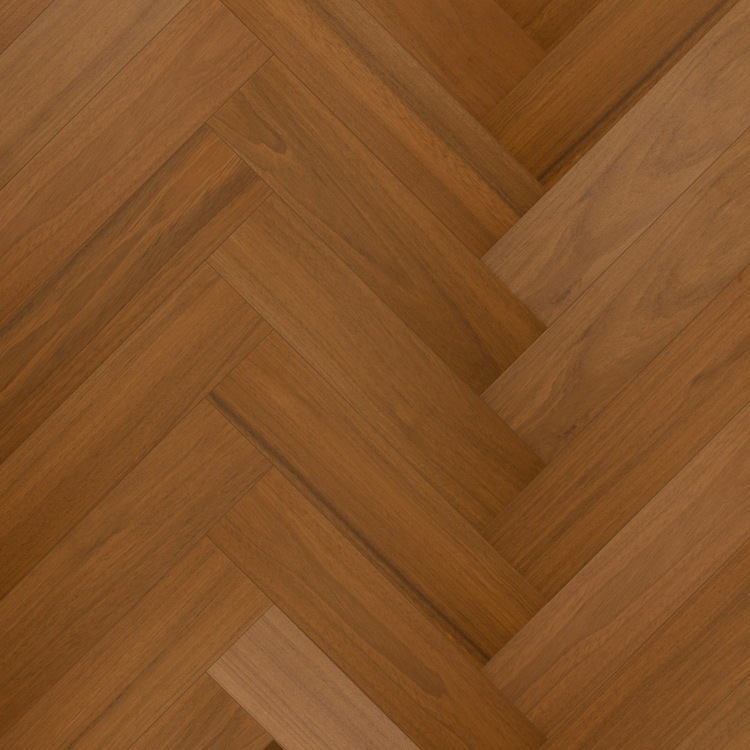 Кварцевый паркет Quartz Parquet Штучный паркет Дуссия Африканская 44-400-63 5/0,6 мм, 400х100х5