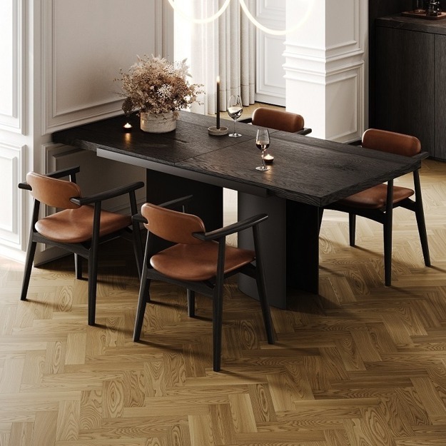 Кварцевый паркет Quartz Parquet Штучный паркет Вяз Кенигсберг 44-400-62 5/0.6 мм, 412х226х5