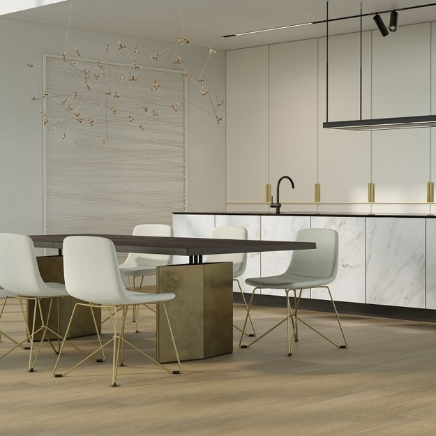 Кварцевый паркет Quartz Parquet Классик Дуб Карельский 419 5/0,6 мм, 400-1220х152х5