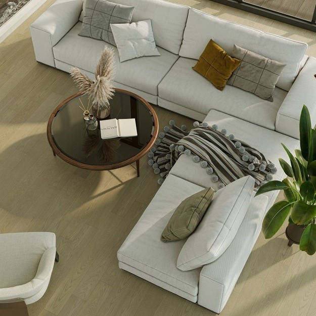 Кварцевый паркет Quartz Parquet Классик Дуб Карельский 419 5/0,6 мм, 400-1220х152х5