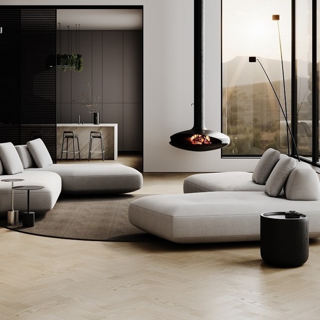 Кварцевый паркет Quartz Parquet Штучный паркет Дуб Маскарпоне 44-1258-06 5/0,6 мм, 400х100х5