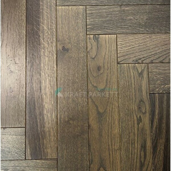 Инженерная доска Kraft Parkett Medium Английская елка Дуб Рустик Арт.911 600х100х13,5мм
