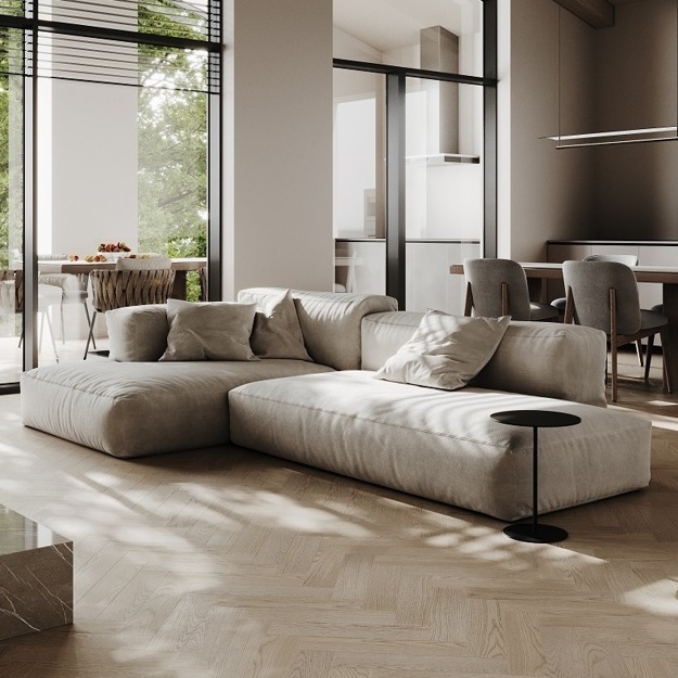 Кварцевый паркет Quartz Parquet Штучный паркет Дуб Пряная Ваниль 44-1258-05 5/ 0,6 мм, 400х100х5