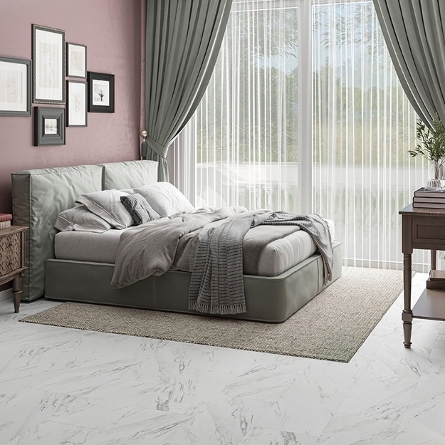 Виниловый ламинат Alta Step Arriba SPC9905 Мрамор белый 610x305x5