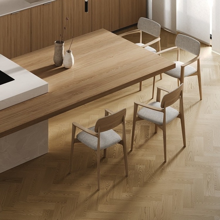Кварцевый паркет Quartz Parquet Штучный паркет Дуб Шампань 44-414 5/0,6 мм, 400х100х5