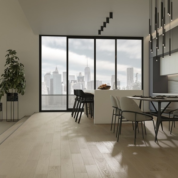 Кварцевый паркет Quartz Parquet Классик Дуб Австрийский 418 5/0,6 мм, 400-1220х152х5