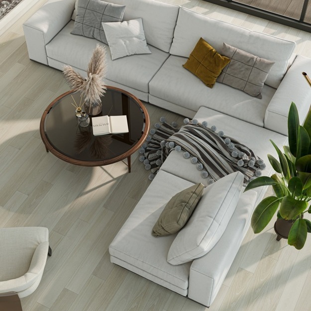 Кварцевый паркет Quartz Parquet Классик Дуб Лимба 405 7/1,2 мм, 400-1220х152х7
