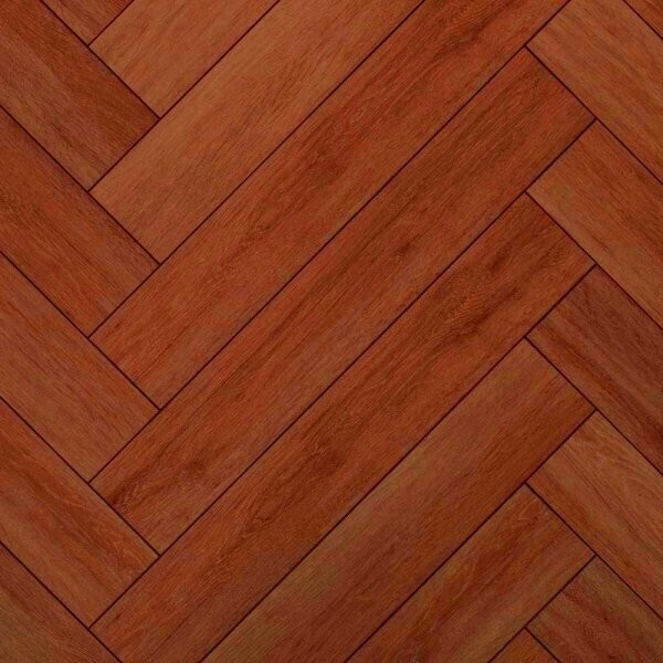 Паркет Wood Bee английская ёлка HERRINGBONE САПЕЛИ / SAPELE 600x92x12