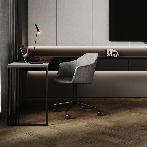 Кварцевый паркет Quartz Parquet Штучный паркет Дуб Амбарный 44-1258-04 5/0,6 мм, 400х100х5