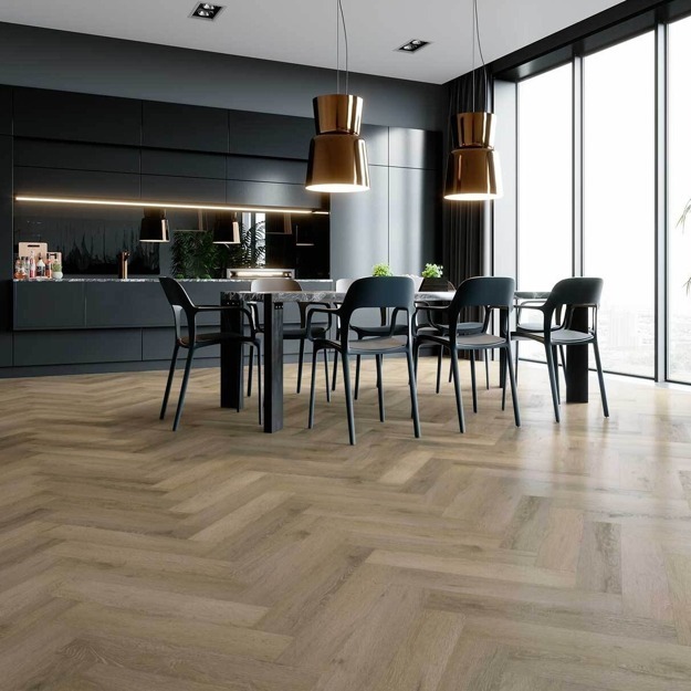 Кварцевый ламинат Fargo Parquet Дуб Парижский дождь 33-61W935, 615х123х4